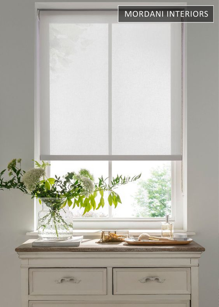 Techno Fab White Translucent Window Roller Blinds